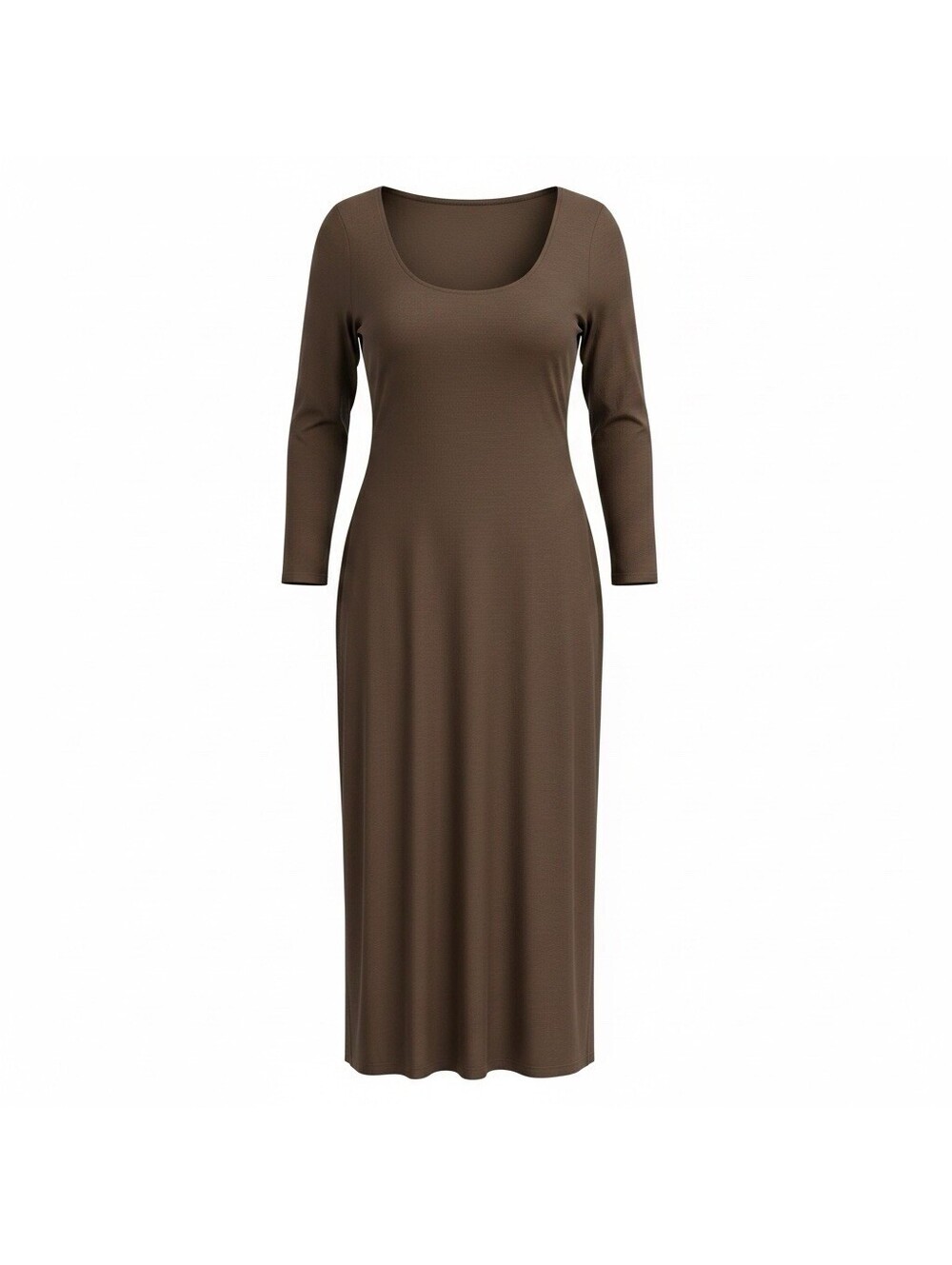 Victoria Secret Brown Ribbed Long Dress Long Sleeves New Tags Size XL Soft Sexy